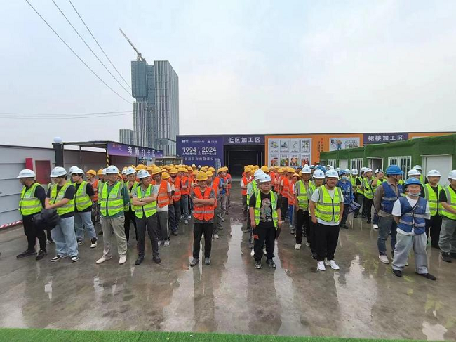 金茂裝飾雄安項目部“踐行HSE理念，共筑安全基石”全動員系列活動